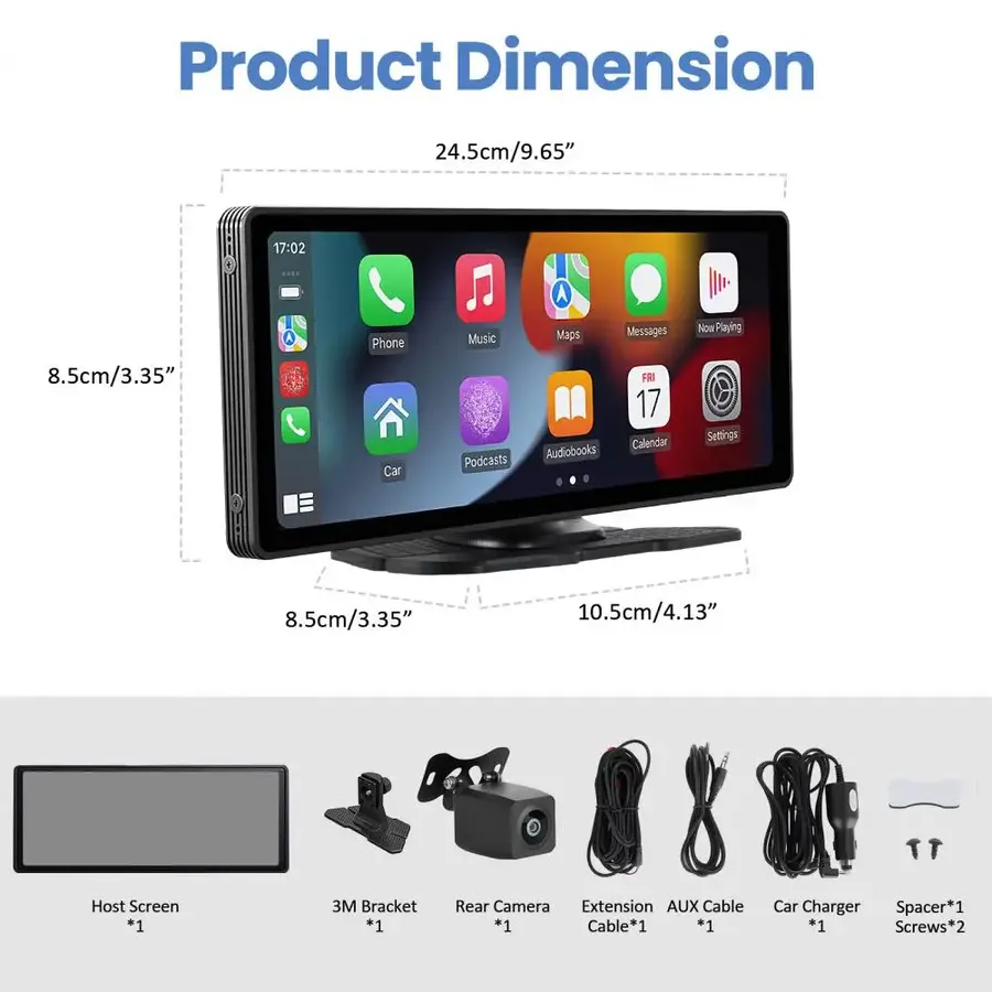 Size and what's in the box